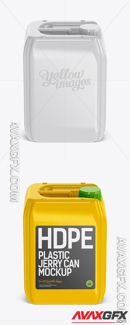 10L Plastic Jerry Can Mockup - Front View 12246 TIF
