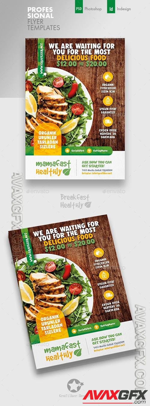 Graphicriver - Healthy Food Flyer Templates 24535664