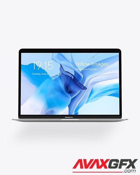 MacBook Air Silver Mockup 80841