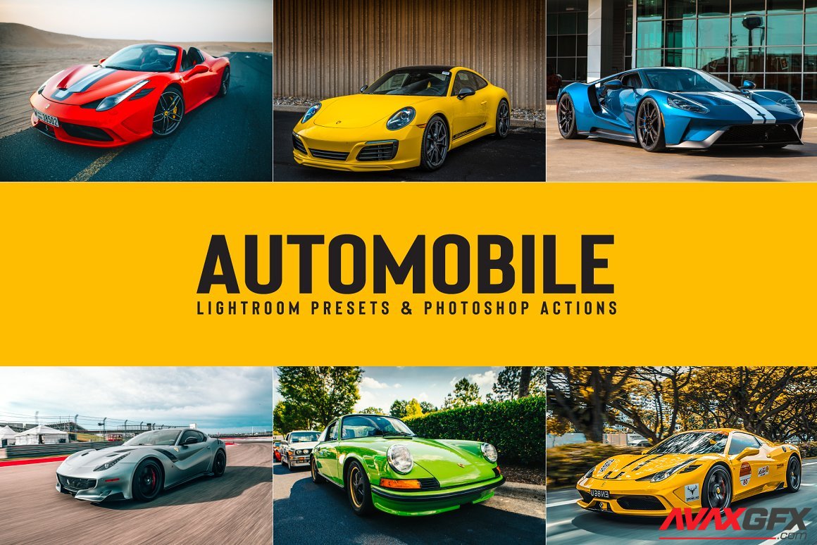 CreativeMarket - 20 Automobile Presets & Actions 6194900