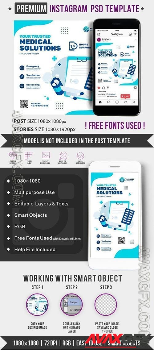 Medical Instagram Post and Story Template