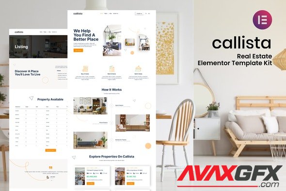 ThemeForest - Callista v1.0.0 - Real Estate Elementor Template Kit - 33541625