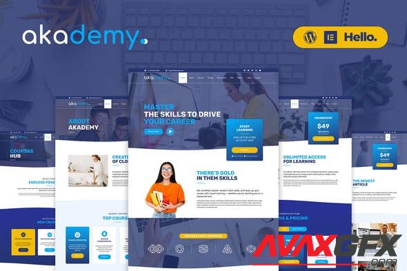 ThemeForest - Akademy v1.0.1 - Online Courses Elementor Template Kit - 33516492