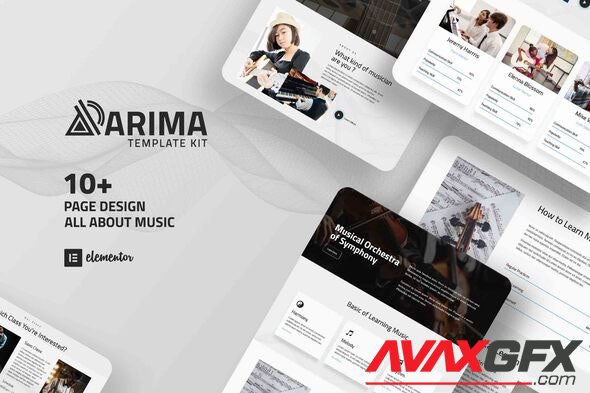 ThemeForest - Arima v1.0.2 - Musical Symphony Elementor Template Kit - 33500801