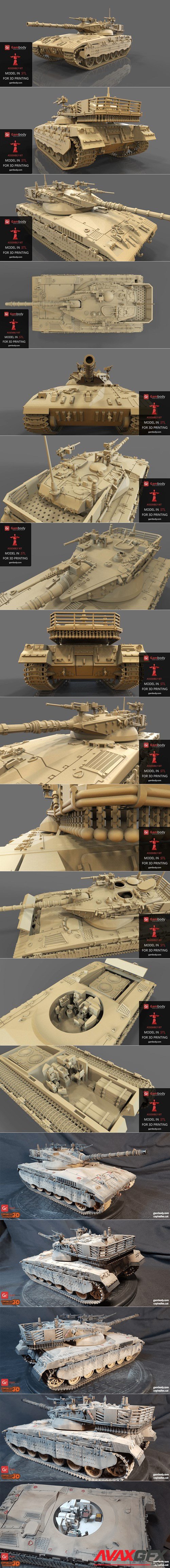Merkava 2 Tank – 3D Printable STL