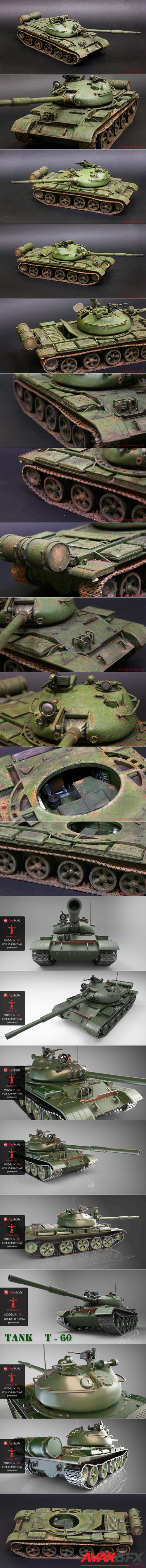 T-62 Tank  – 3D Printable STL
