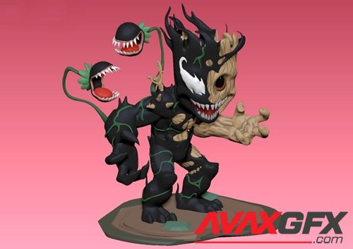 Venom Groot – 3D Printable STL
