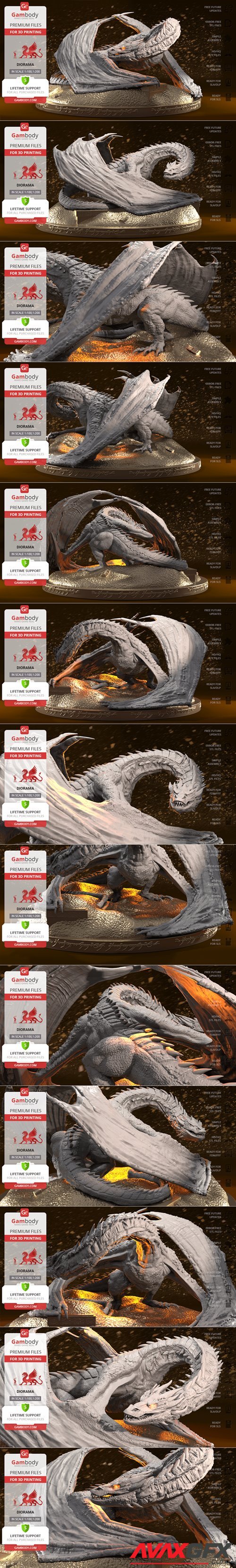 Smaug the Golden – 3D Printable STL