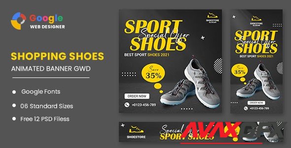CodeCanyon - Sport Shoes HTML5 Banner Ads GWD v1.0 - 33549656