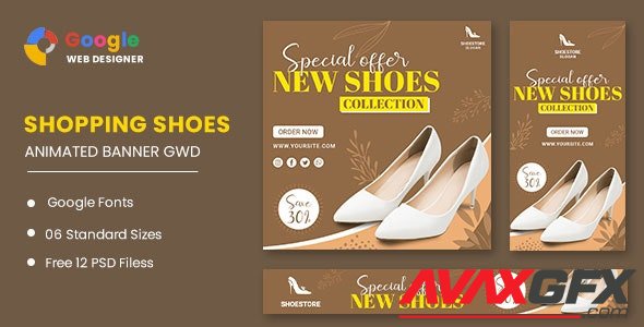 CodeCanyon - Women's Shoes HTML5 Banner Ads GWD - 33549640