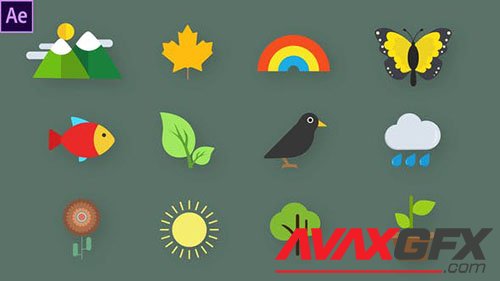 Nature Animated Icons 33560467