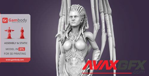 Queen of Blades – 3D Printable STL