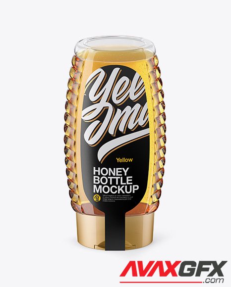 Clear Honey Bottle Mockup 23639 PSD