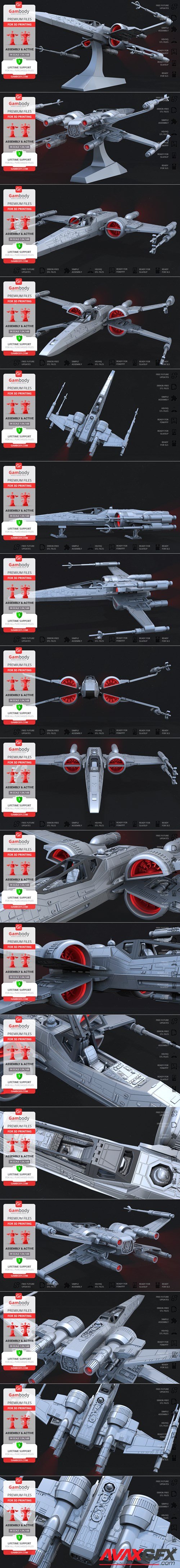 T-70 X-Wing – 3D Printable STL