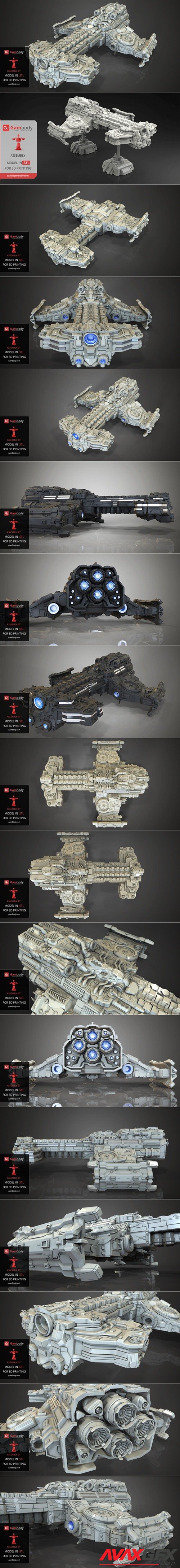 Terran Battlecruiser – 3D Printable STL