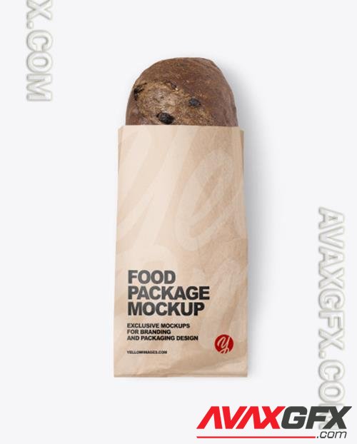 Kraft Package with Bread Mockup 82258 TIF