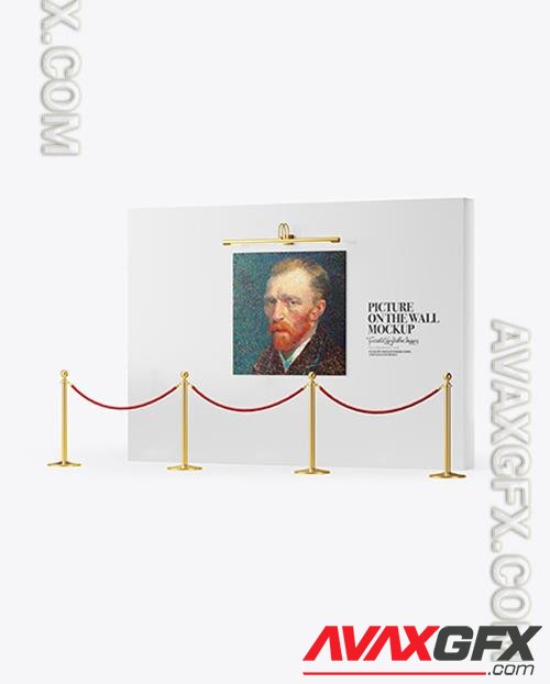 Canvas Picture on the Wall Mockup 82036 TIF