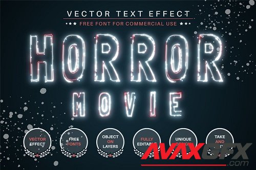 Horror Movie - Editable Text Effect - 6437199