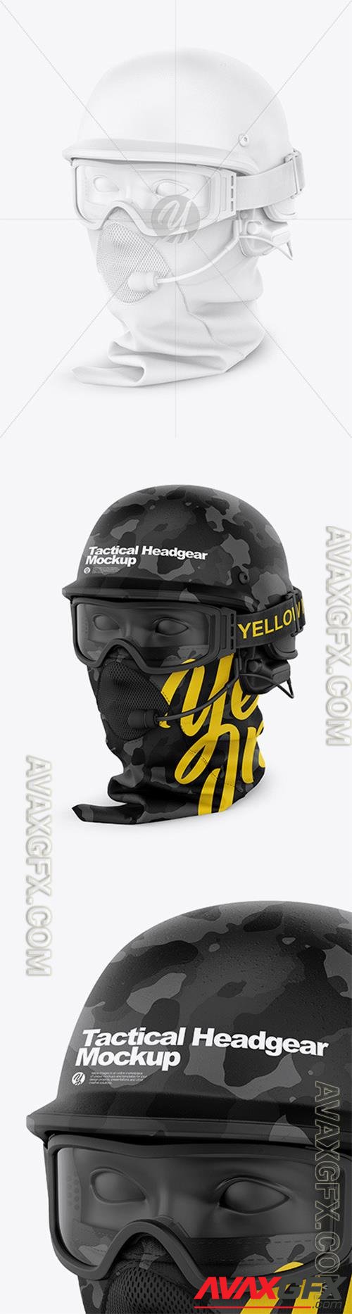 Tactical Headgear Mockup - Half Side View 72843