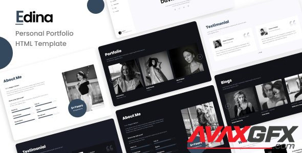 ThemeForest - Edina v1.0 - Personal Portfolio Template (Update: 23 August 21) - 22647502