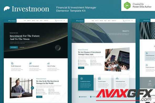 ThemeForest - Investmoon v1.0.0 - Finance & Investment Manager Elementor Template Kit - 33550802