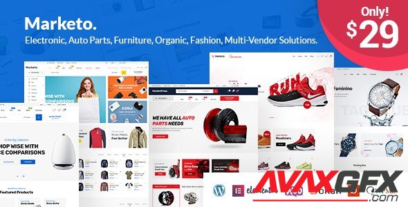 ThemeForest - Marketo v4.0 - eCommerce Multivendor Marketplace Woocommerce WordPress Theme - 22310459