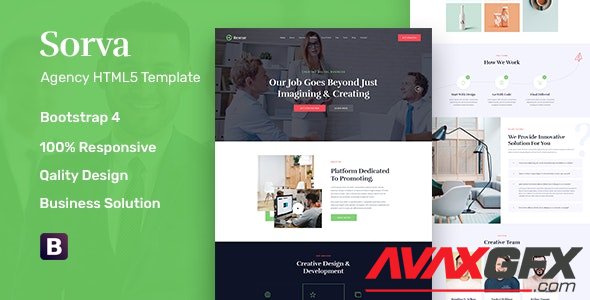 ThemeForest - Sorva v1.0 - Agency Landing Page HTML5 Template - 23179027