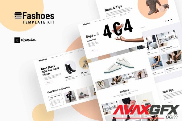 ThemeForest - Fashoes v1.0.0 - Minimalist Fashion Store Elementor Template Kit - 33500591