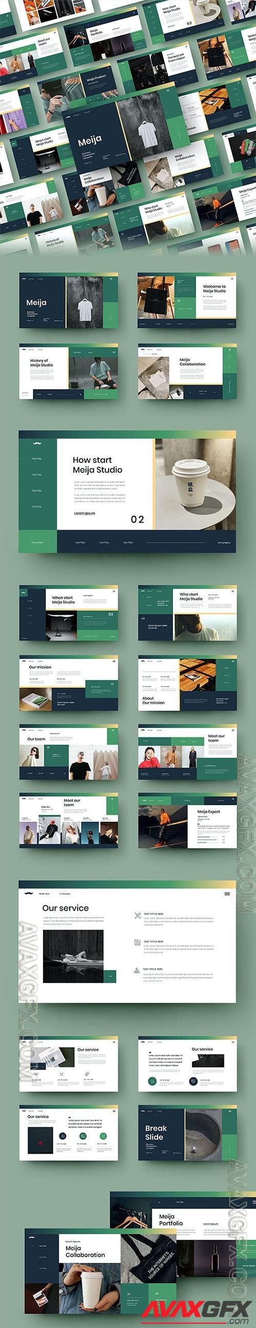 Meija – Business Powerpoint, Keynote and Google Slides Template