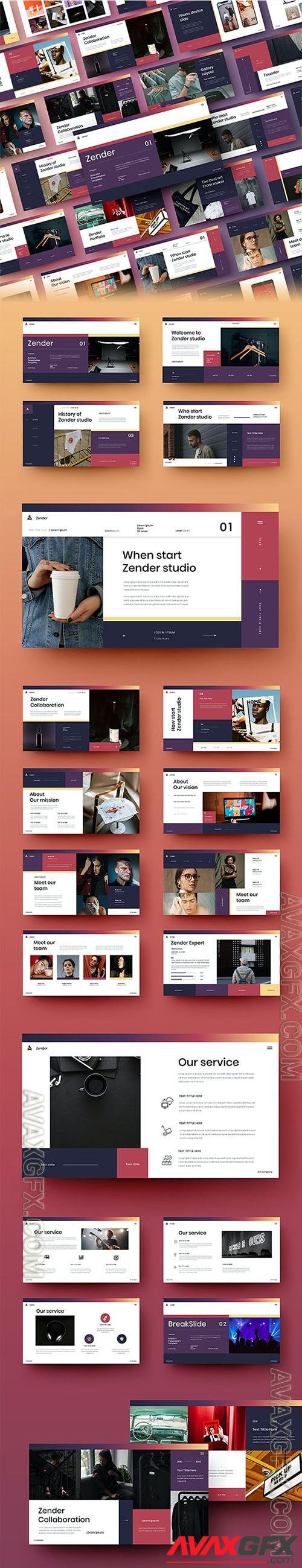 Zender – Business Powerpoint, Keynote and Google Slides Template