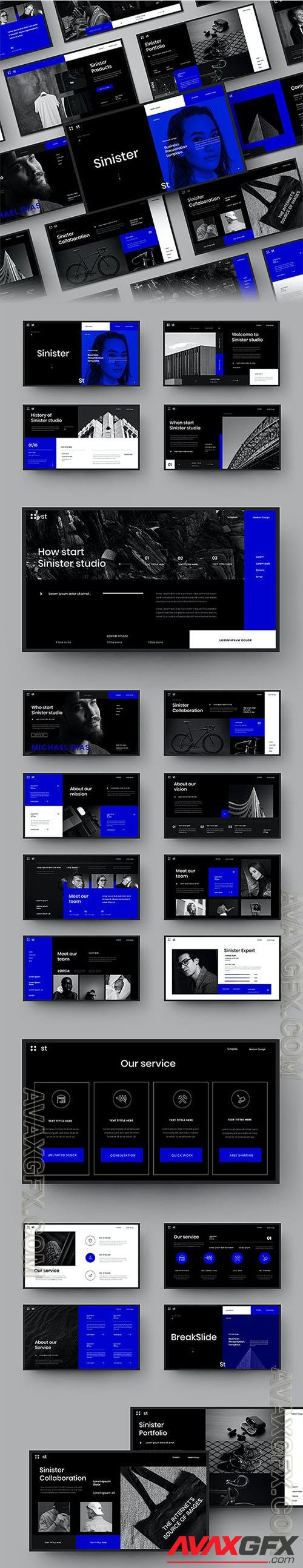 Sinister – Business Powerpoint, Keynote and Google Slides Template