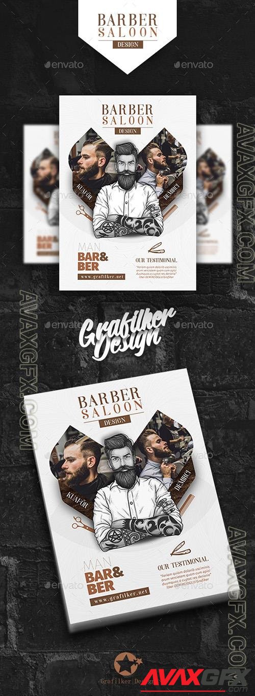 Barber Flyer Templates 21490256