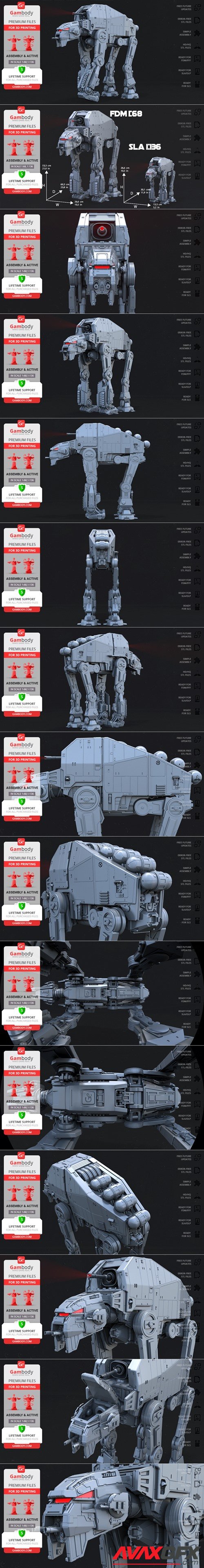 JAT-M6 Walker – 3D Printable STL