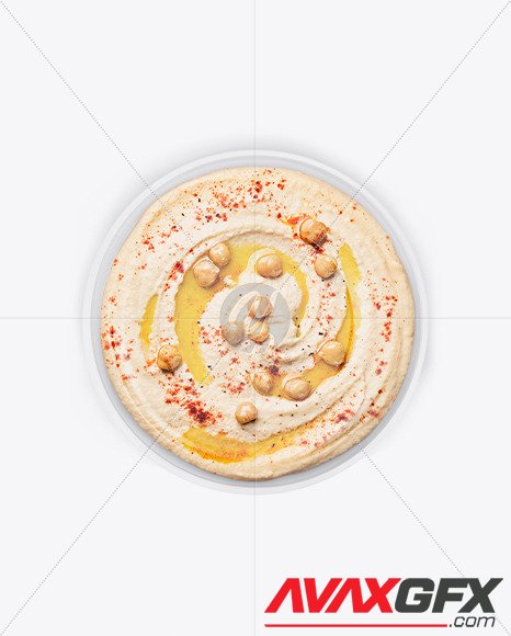 Plastic Bowl With Hummus Mockup 75973 PSD