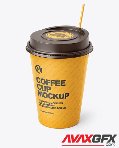 Matte Paper Coffee Cup Mockup 87208