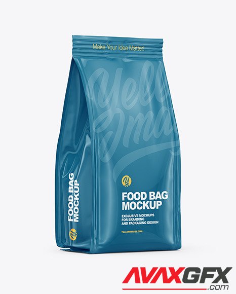 Food Bag Mockup - Half Side View 87185