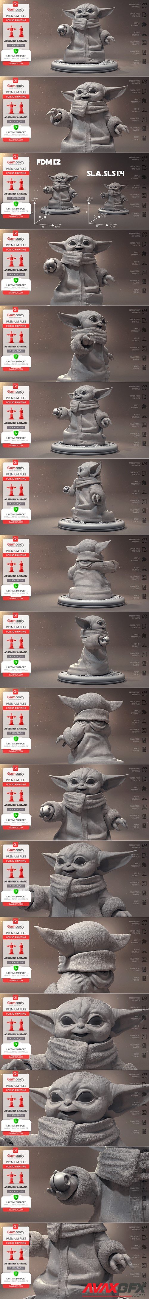 Baby Yoda – 3D Printable STL