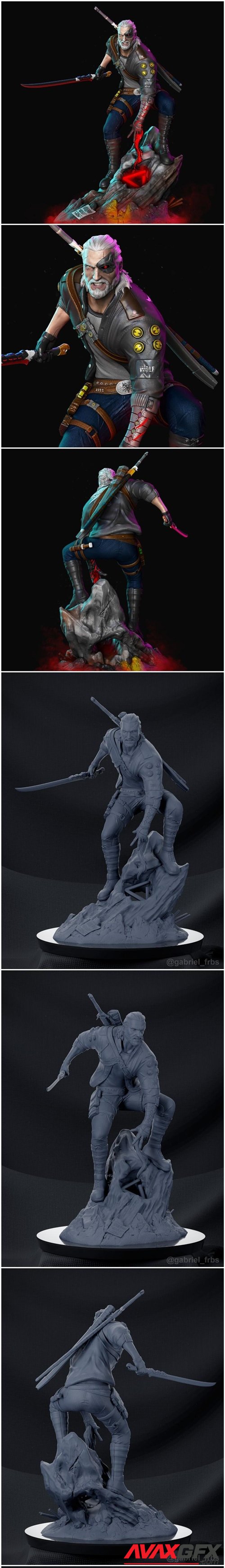 Geralt Cyberpunk – 3D Printable STL