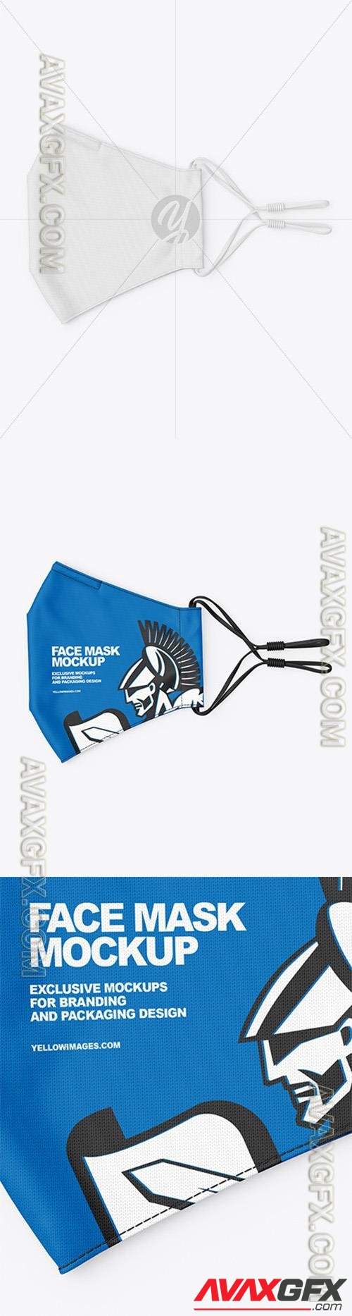 Folded Face Mask Mockup 74064