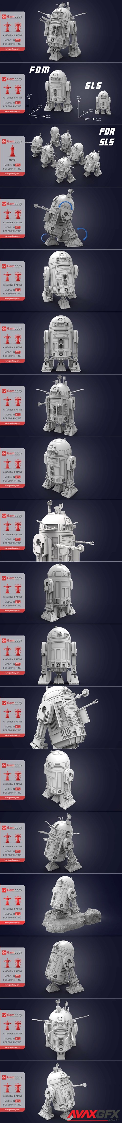 R2-D2 Droid – 3D Printable STL