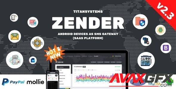 CodeCanyon - Zender v2.3.6 - Android Mobile Devices as SMS Gateway (SaaS Platform) - 26594230