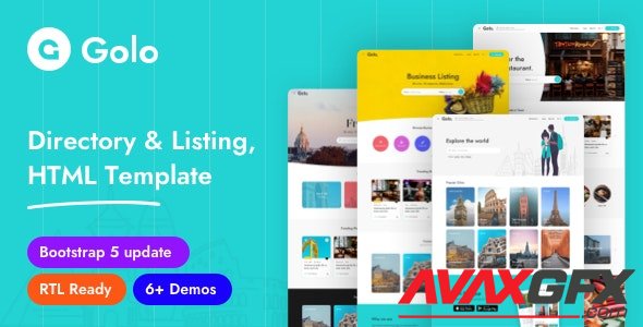 ThemeForest - Golo v1.0.4 - Directory Listing HTML Template - 28872738