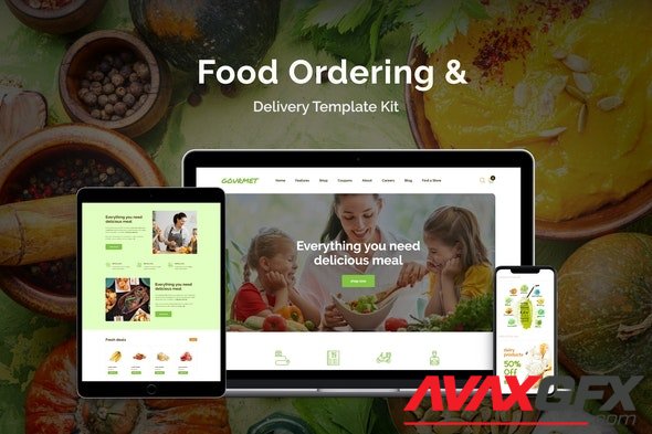 ThemeForest - Gourmet v1.0.0 - Food Ordering & Delivery Elementor Template Kit - 31528753