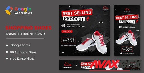 ThemeForest - Shoes Sale HTML5 Banner Ads GWD v1.0 - 33597674