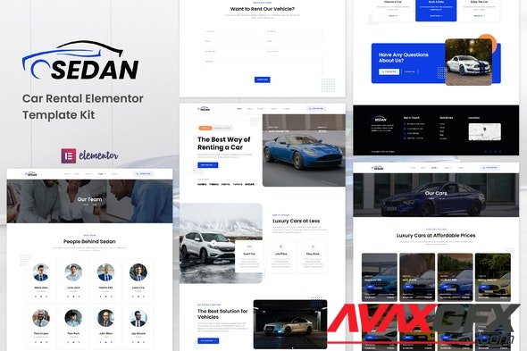 ThemeForest - Sedan v1.0.0 - Car Rental Elementor Template Kit - 33609105