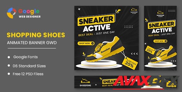 CodeCanyon - Sport Shoes HTML5 Banner Ads GWD v1.0 - 33597594