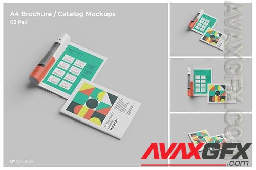 A4 Brochure / Catalog Mockups Vol 2 BGQHYHL