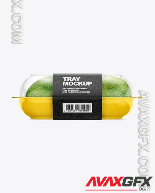 Plastic Tray with Avocado Mockup 46027