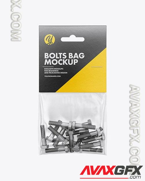 Plastic Bag With Bolts Mockup 47395