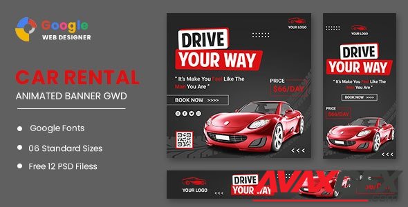 CodeCanyon - Rent Car HTML5 Banner Ads GWD v1.0 - 33630238